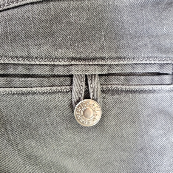 Isabel Marant Etoile skinny high rise jeans gray 36 XS small - Picture 6 of 9